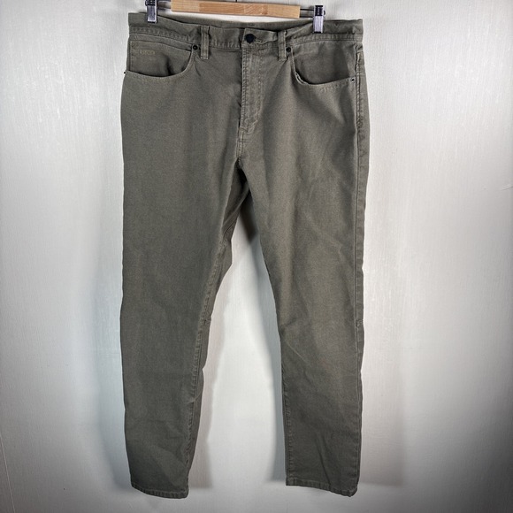 Proof Other - Proof Rover Pants Mens 34x32 Green Slim Fit Huckberry Stretch Canvas Straight